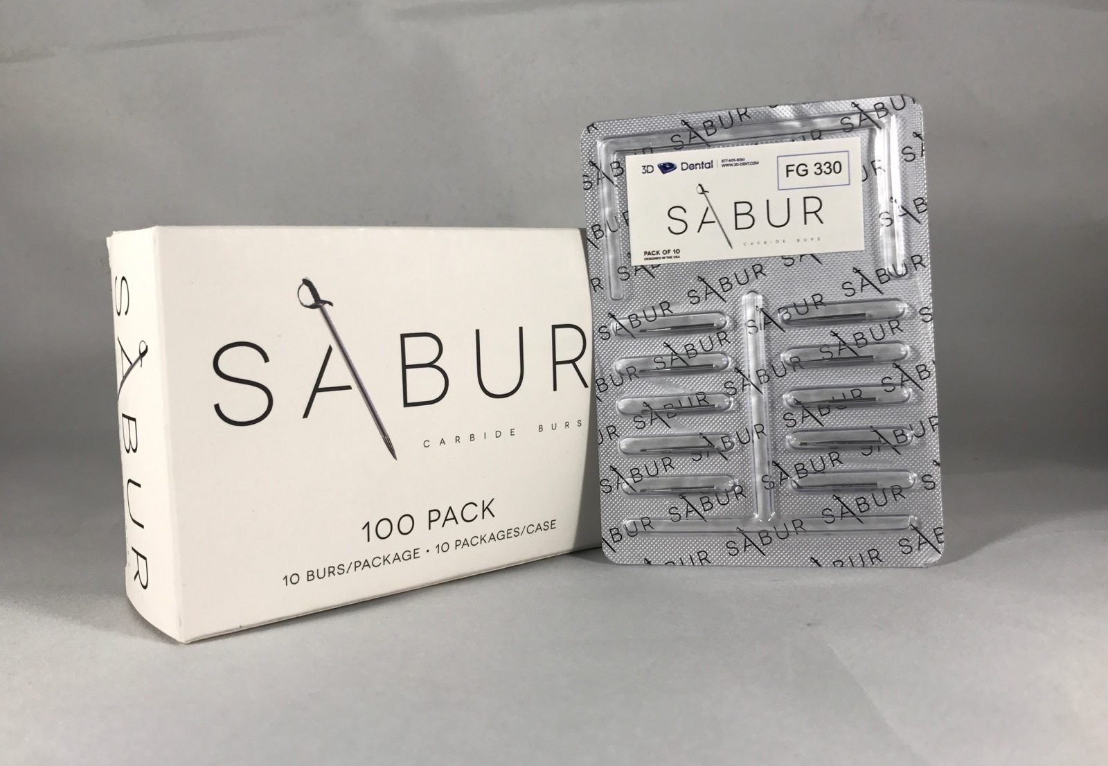 Dental Carbide Burs Type SABUR FG 330 10 pcs – 100 pcs USA