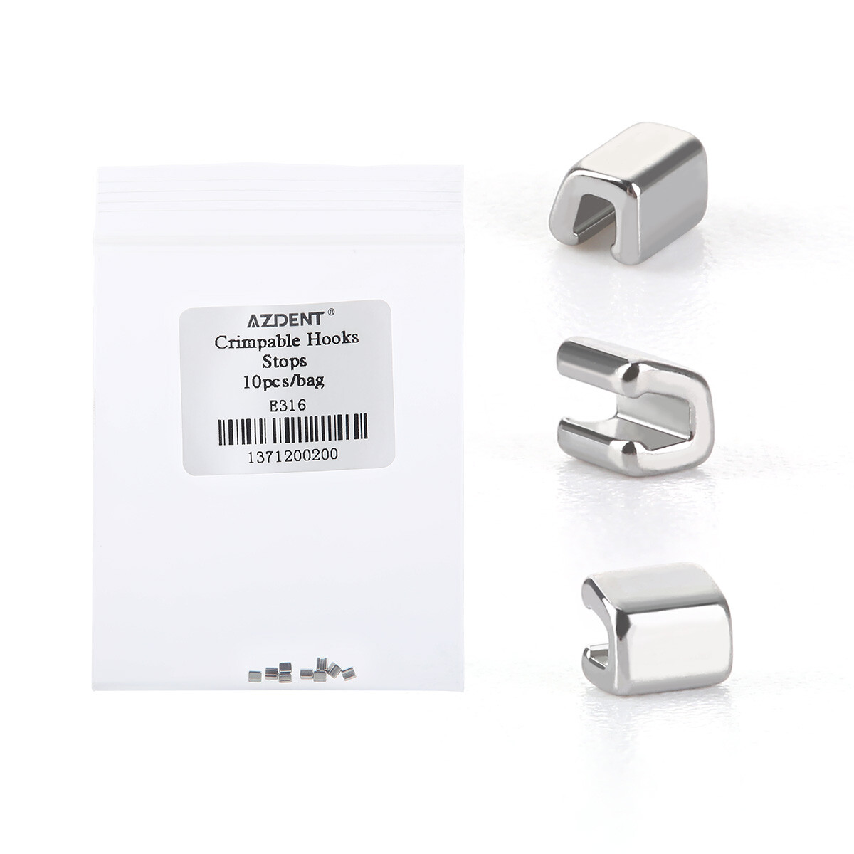 AZDENT Dental Orthodontic Crimpable Hooks Stops Type 10pcs/pack