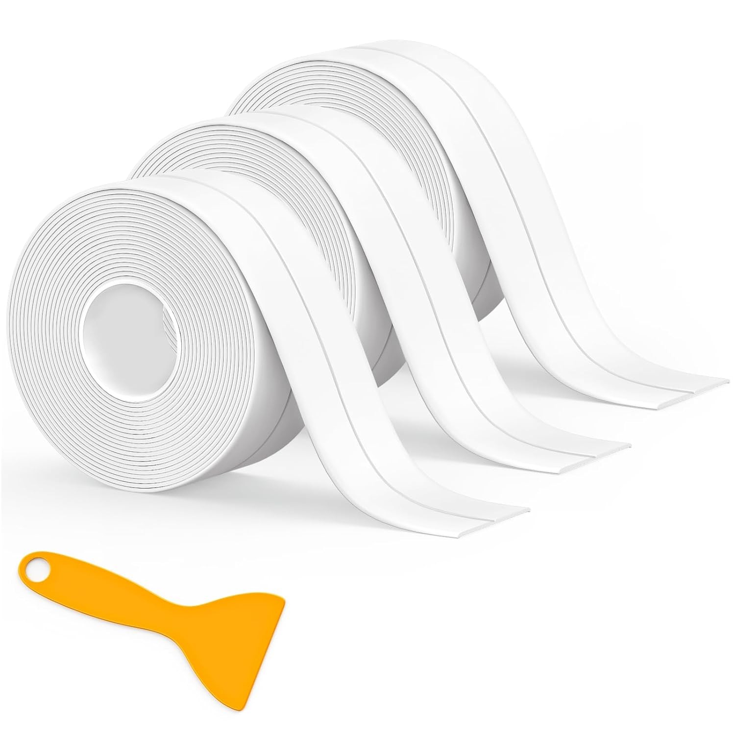 2 Rolls Caulk Tape Waterproof Self Adhesive Strip Kitchen Bath Sink Sealant