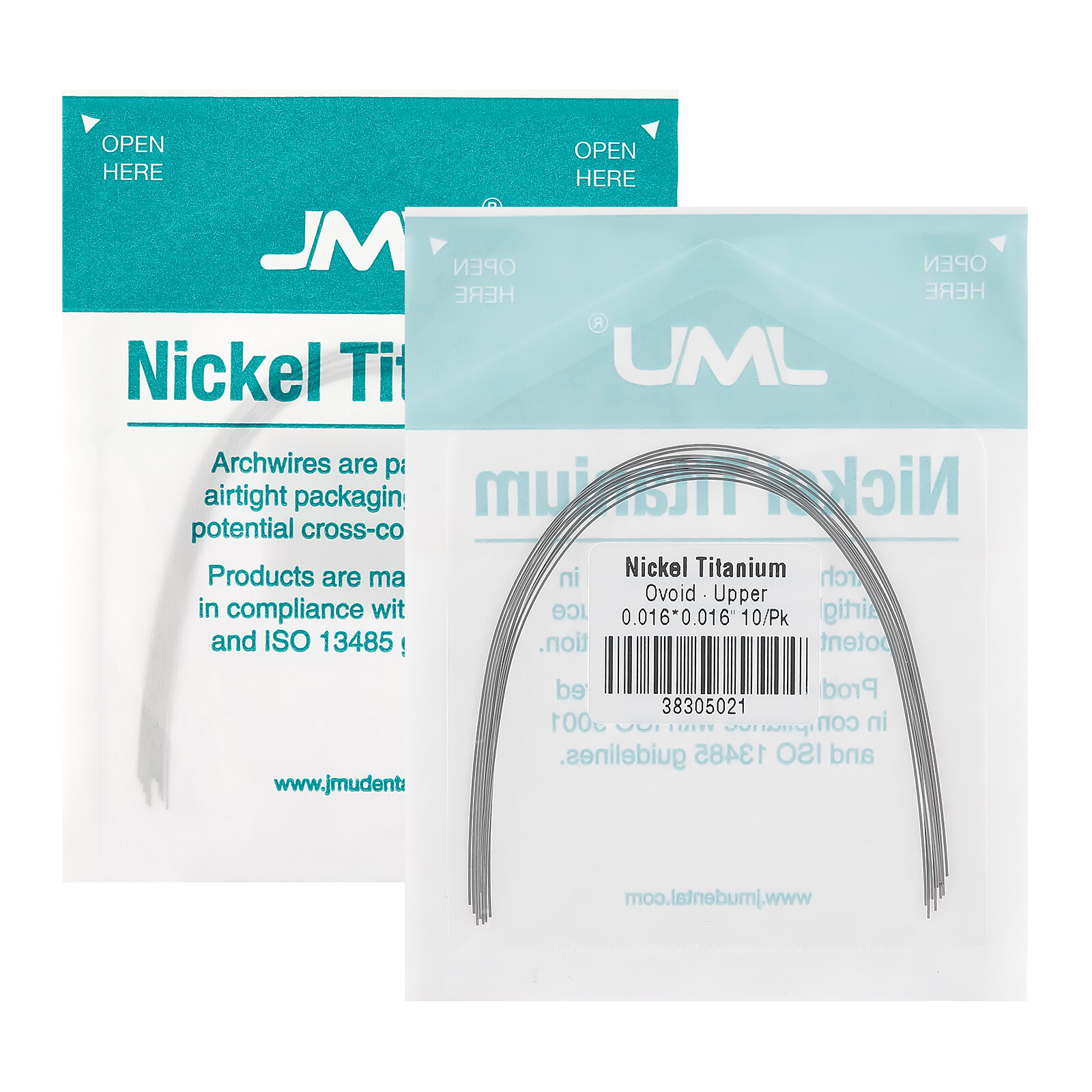 JMU Nickel Orthodontic NiTi Titanium Arch Wire Ovoid Form Round/Rectangular
