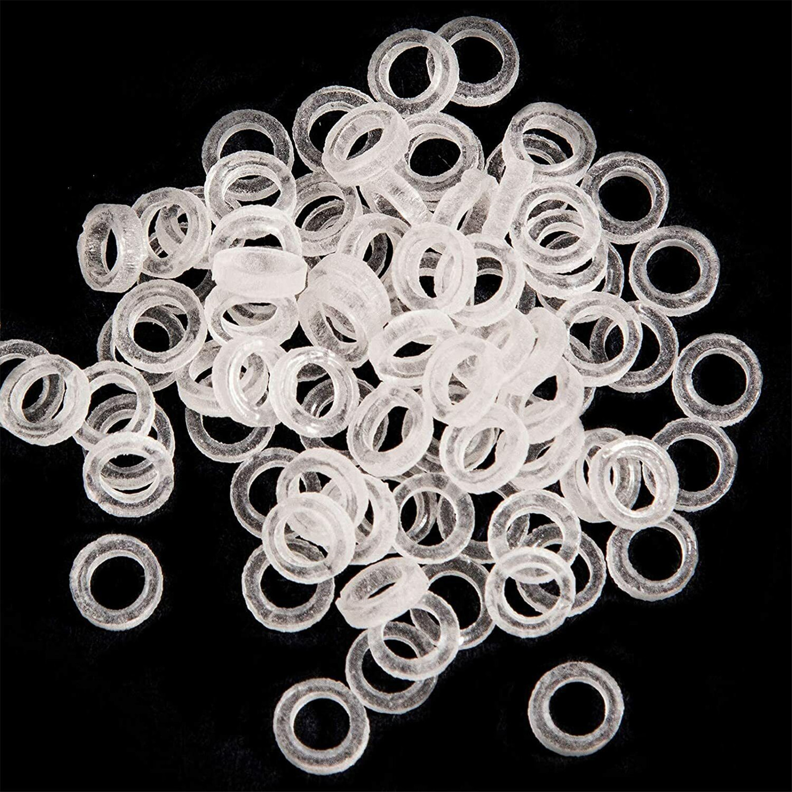 100 Pcs Dental Orthodontic Intraoral Elastic Latex Rubber Band Clear FDA