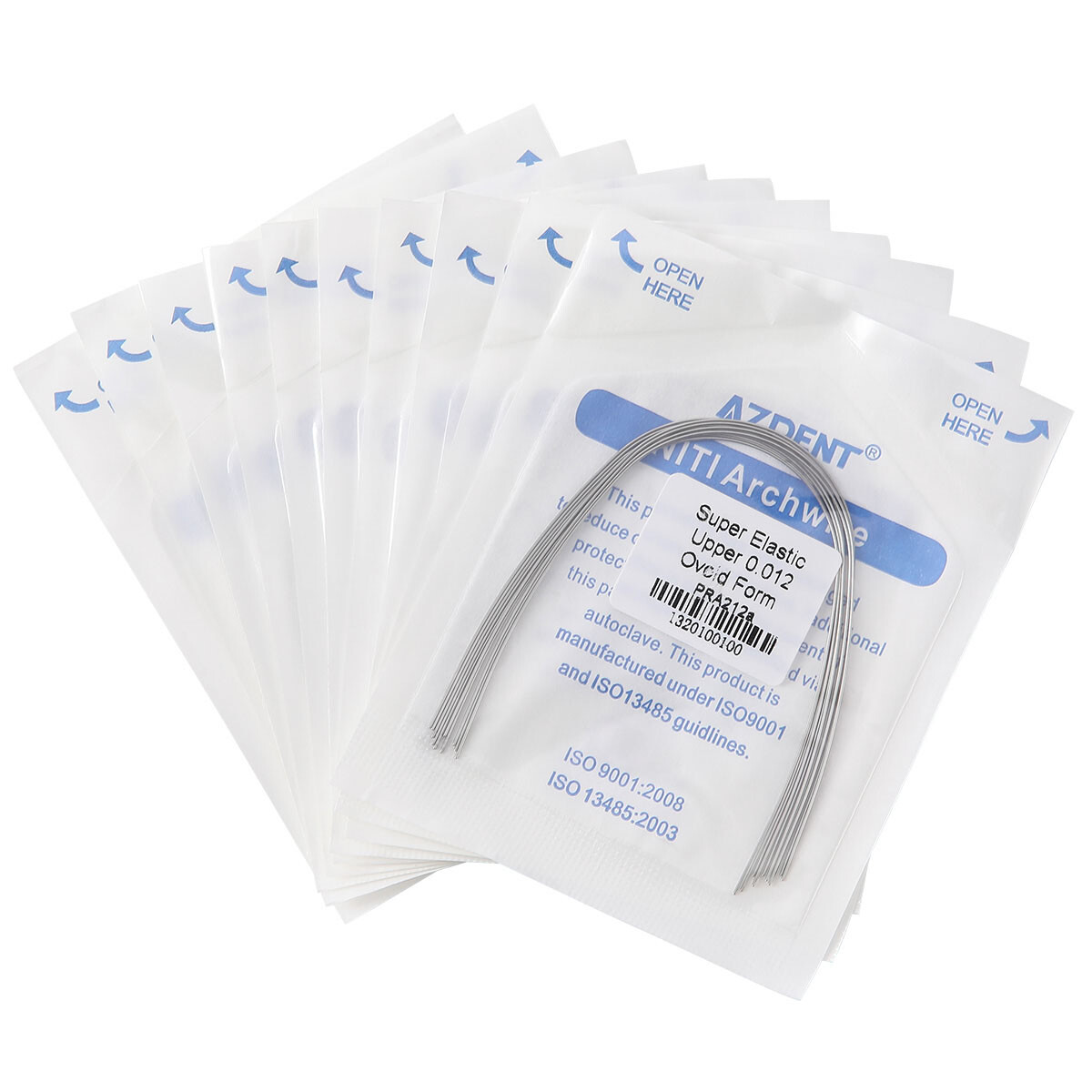 USPS 20Packs Dental Orthodontic Super Elastic Nitinol Arch Wire Round 012Upper
