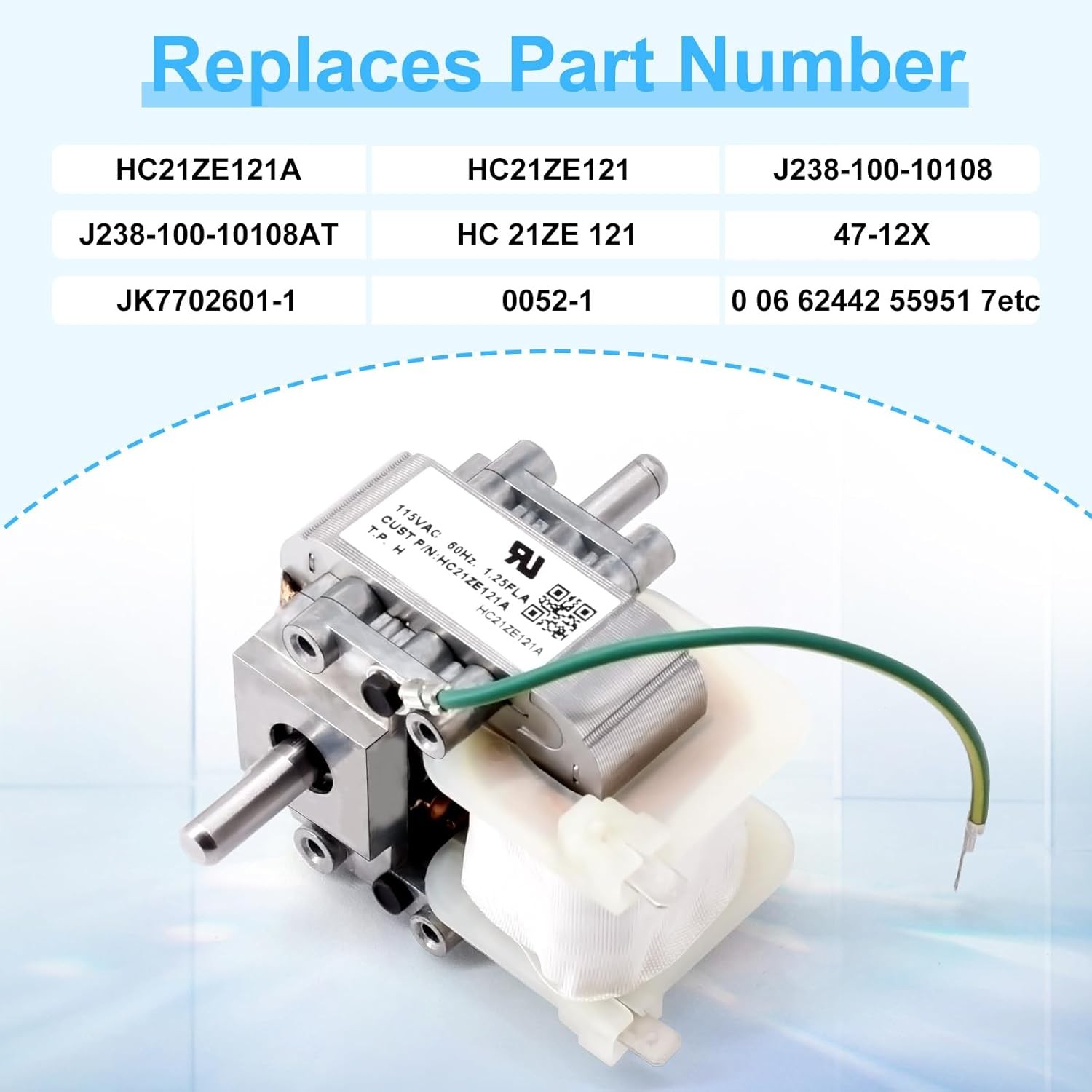 For Carrier Furnaces & Bryant and Payne Furnaces HC21ZE121A Draft Inducer Motor