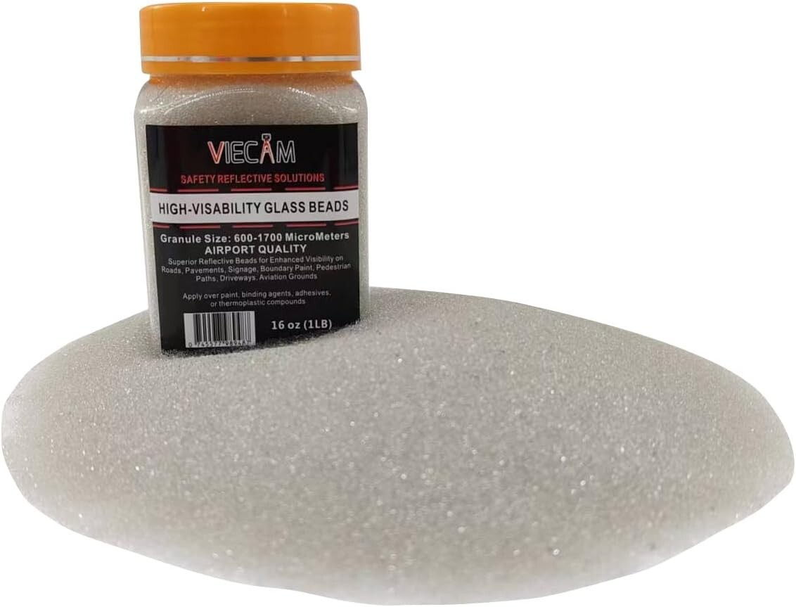Reflective Glass Beads (1 LB Bag) Multipurpose Safety Beads