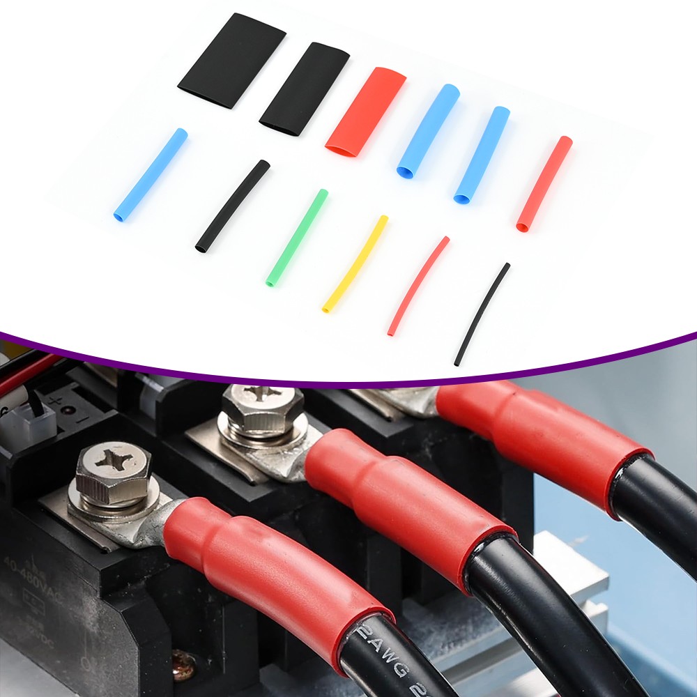 Assorted Heat Shrink Cable Wire Tubing Tube Sleeve Car Electrical Wrap 750PCS