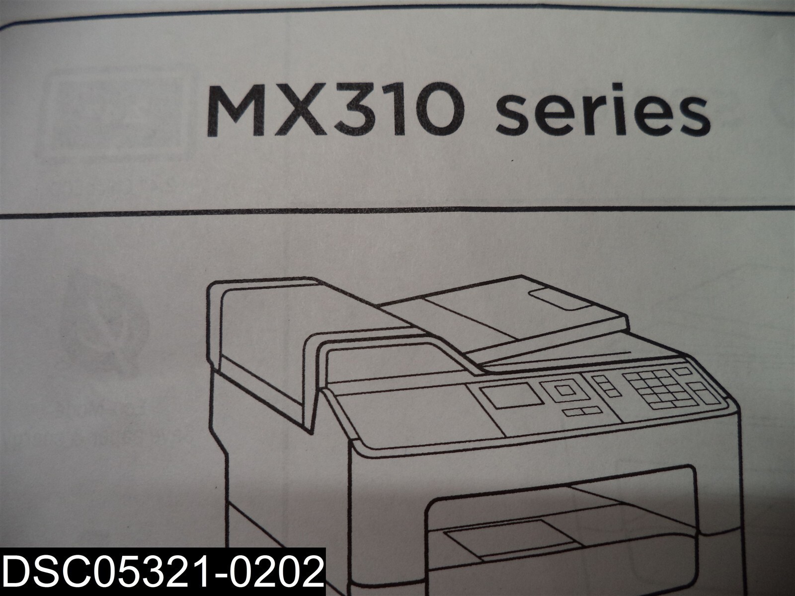 NO CORDS INCLUDED: MX310DN Lexmark All In One Multifunction Laser Printer