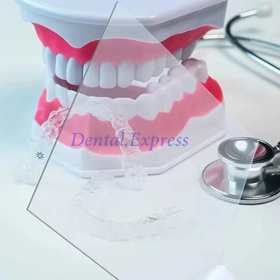 1 Pack Dental Vacuum Forming Sheets Lab Splint Thermoforming Materials Hard Soft