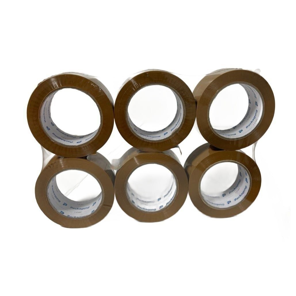 6 Rolls Shipping Packaging Box Packing Sealing Tape 2.0 mil 2″ x 110 Yard 330FT