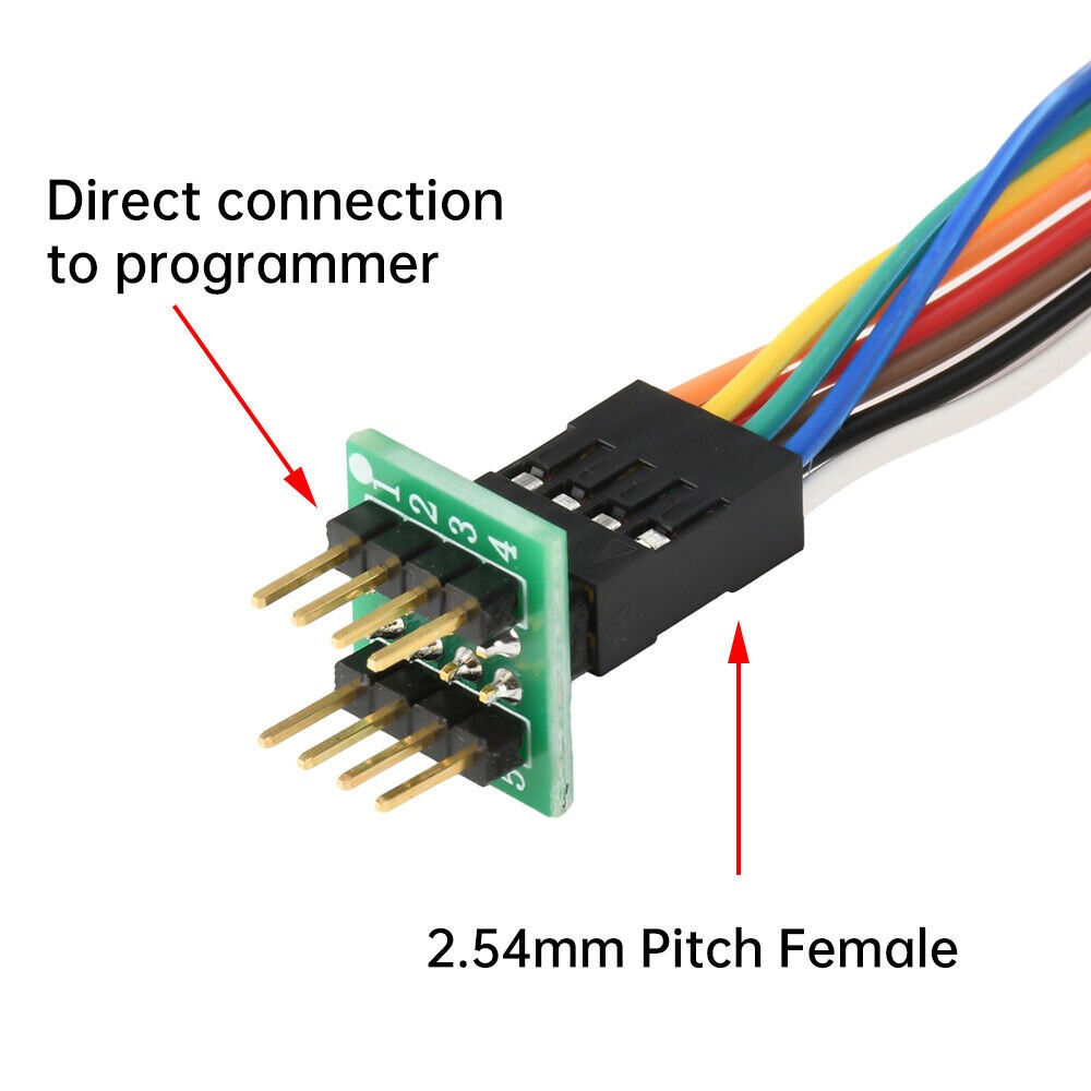 1pc SOP8/WSON8/QDFN8 SPI Adapter Clip Pin Flash on Chip Read ＆ Write Probe