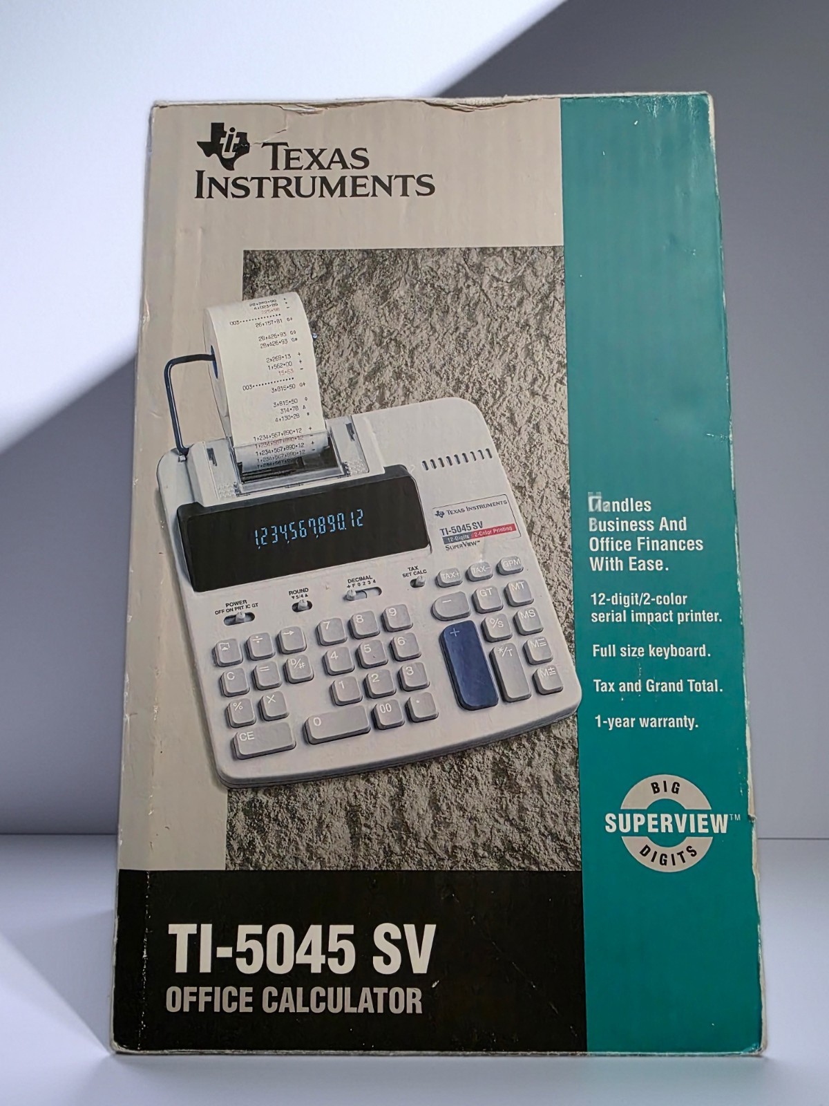 Texas Instruments | TI-5045 SV | Office Calculator | 2 Color Print with 1 Roll