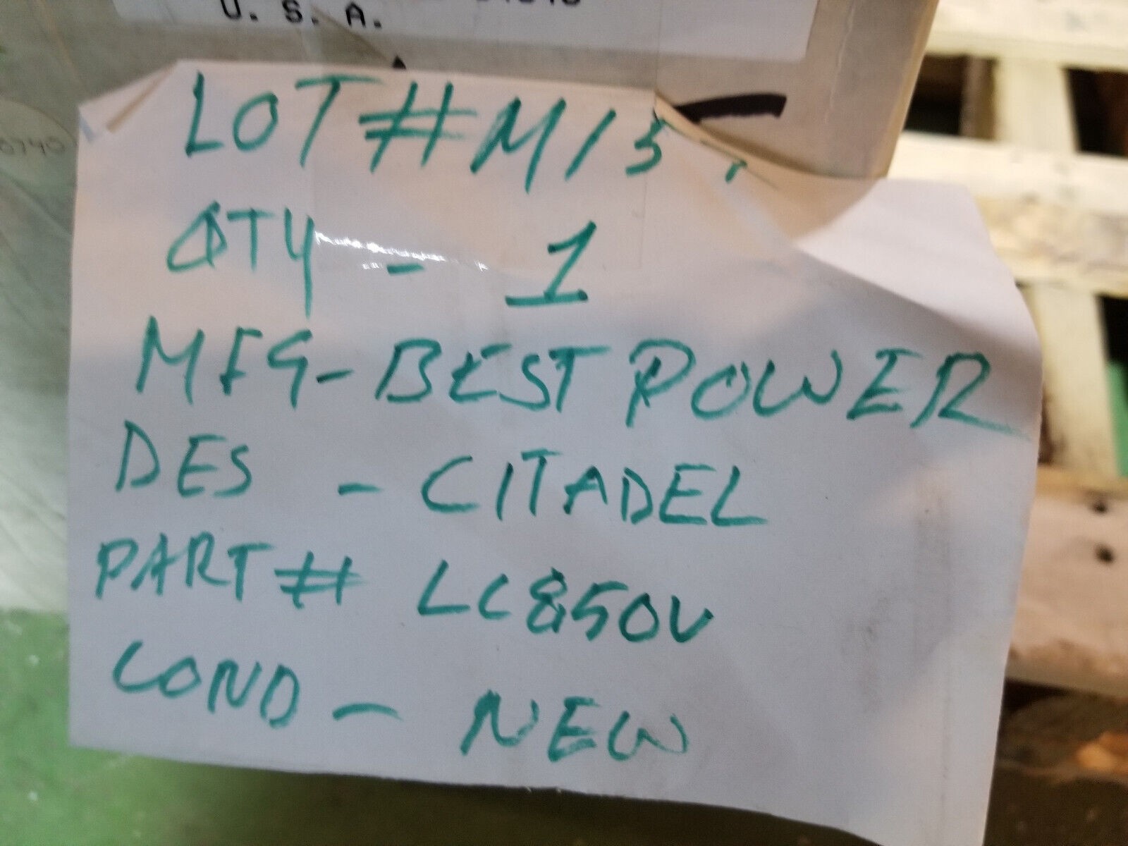 Citadel LC850 POWER SUPPLY lc850v00539