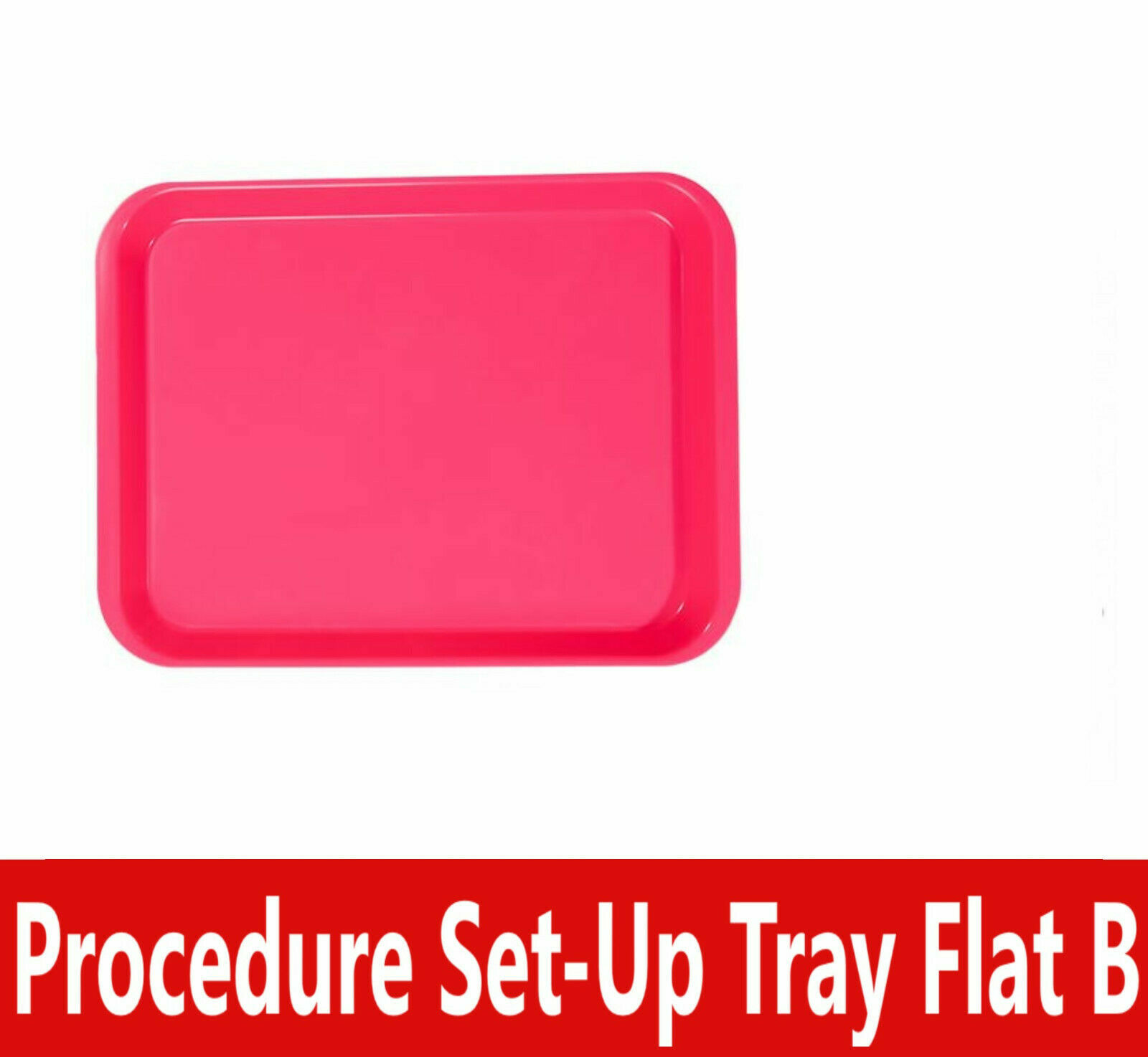 Dental Instrument Flat Setup Trays Size B Pink (5 Trays)