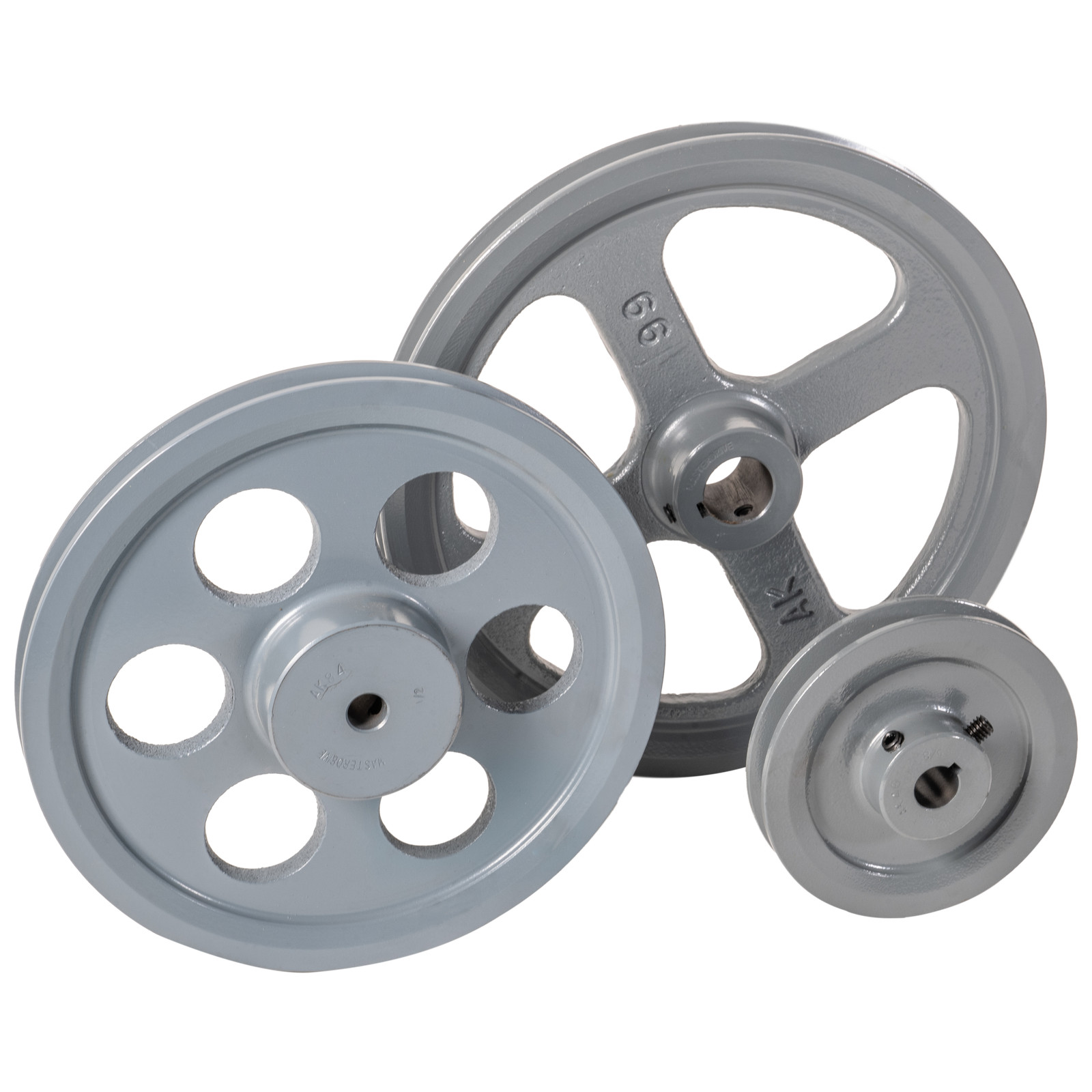 BK55-1 V-Belt Sheave, 1 in Bore, 4L, A, 5L, B Belt, 5.25 in OD