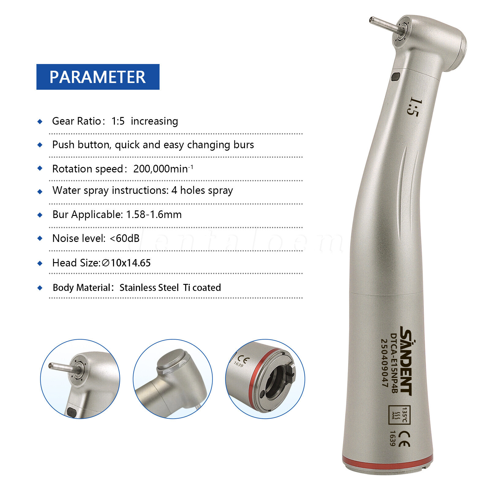 KAV Style Lux M25L Electric Dental Handpiece High Speed 1:5