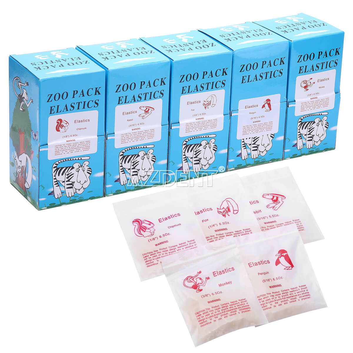 Dental Orthodontic Intraoral Elastics Rubber Bands Latex Braces 3.5/5.0/6.5 OZ