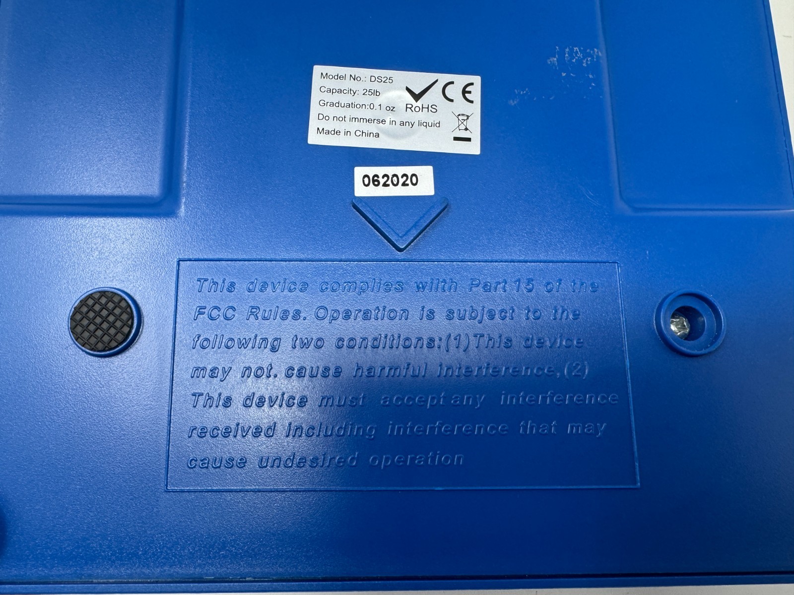 United States Postal Service DS25 Shipping Scale 25lb Digital USB Blue Tested