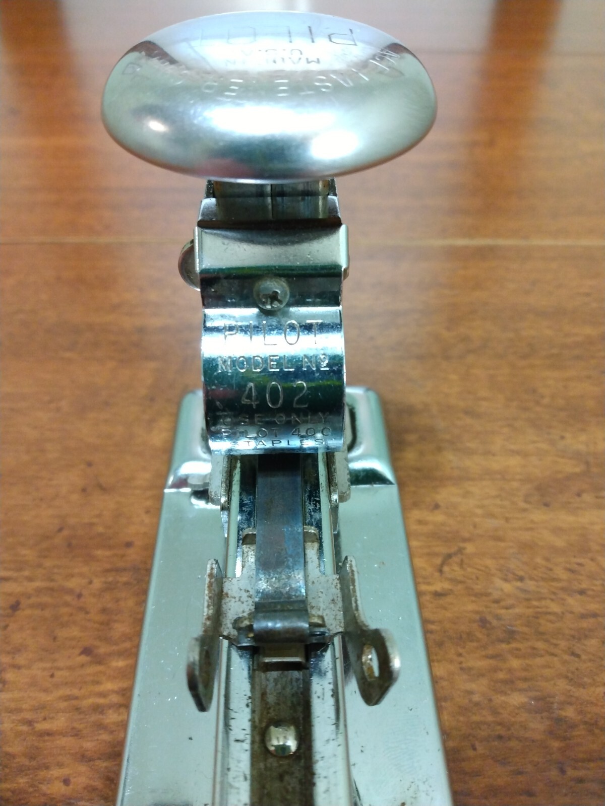 Vintage PILOT Stapler No. 402 United States Steel USS USA ACE Fastener Working