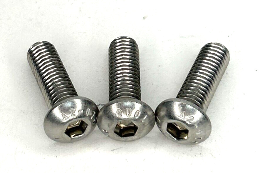 UNBRANDED BUTTON HEAD SOCKET CAP SCREW M8 – 1.25 X 25MM LOT OF 100
