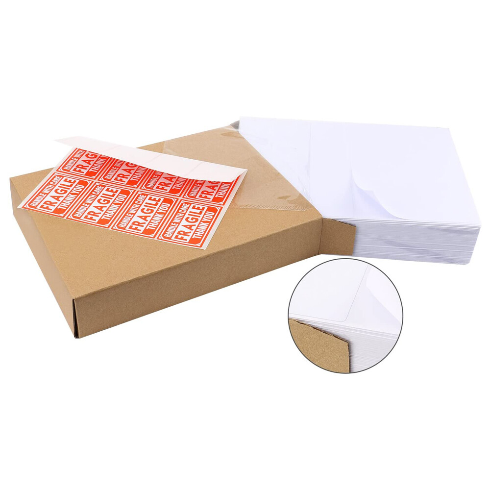 8.5×5.5 Shipping Labels Rounded Corner Self Adhesive 2 Per Sheet 50-5000 Labels