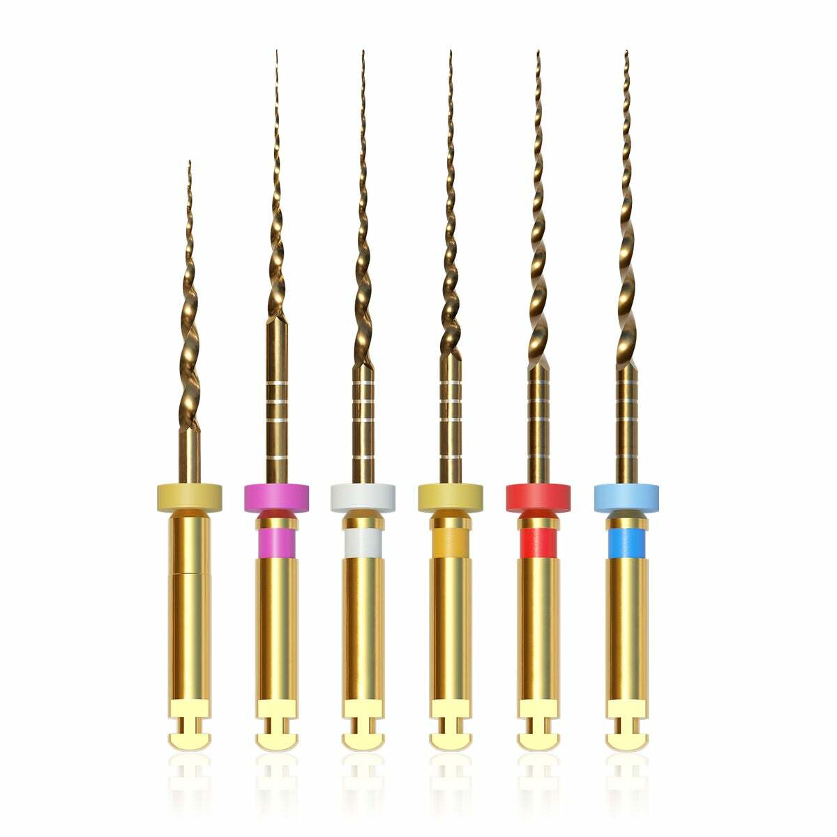 Vakker Dental NITI Taper Gold Endodontics Rotary Files Assorted 21mm/25mm/31mm