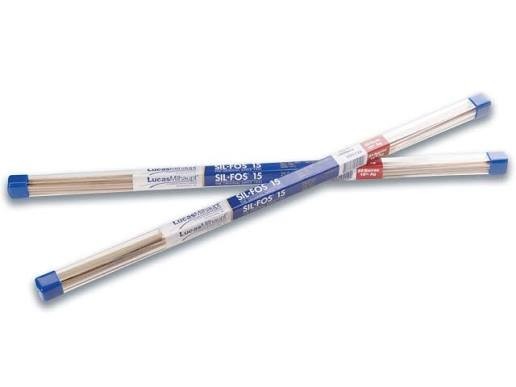 Lucas Milhaupt SIL-FOS 15 Brazing Alloy Rods 28 Bars 15% Silver Ag
