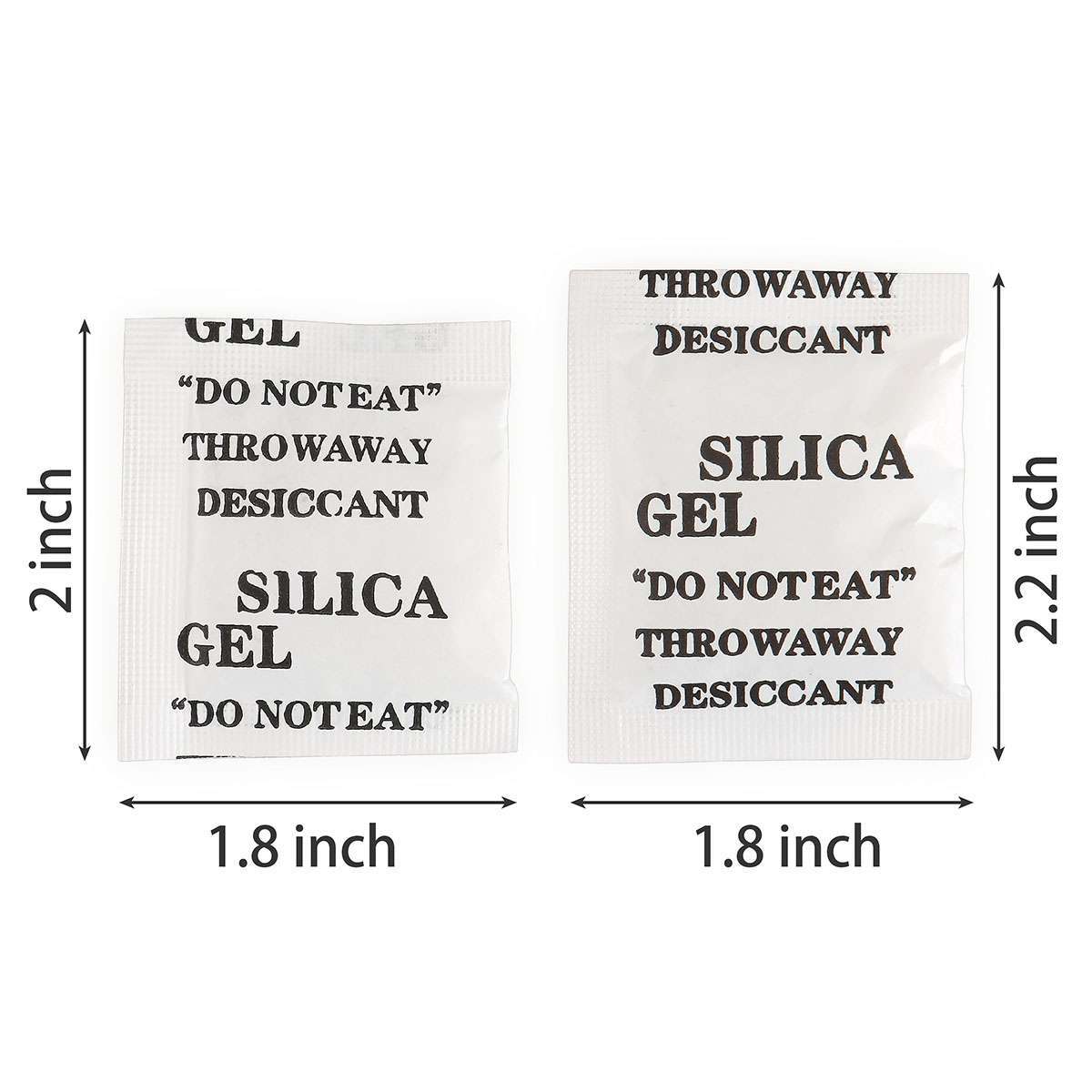 60Pcs 100Pcs 3g 5g Grams Silica Gel Desiccant Pack Moisture Absorber Reusable