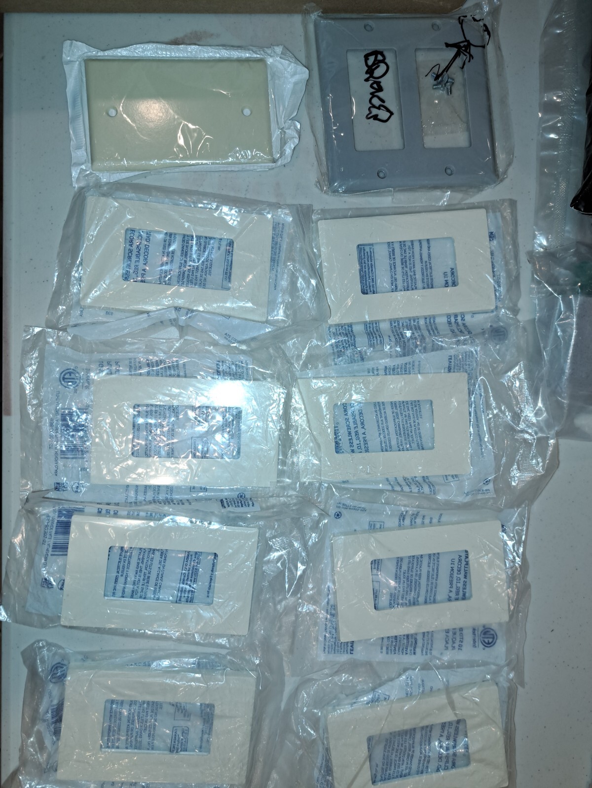 Assortment of Electrical Wall Plates – over 60! – **30-Day money back guarantee*