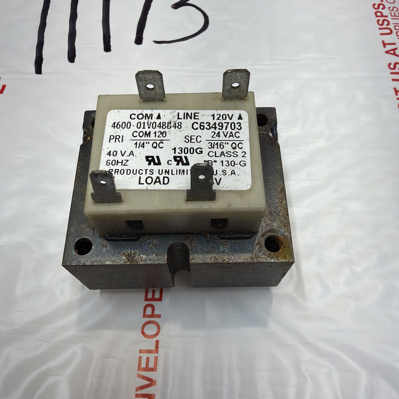 Goodman Amana 4600-01V04BB48 C6349703 Transformer 40VA 60HZ