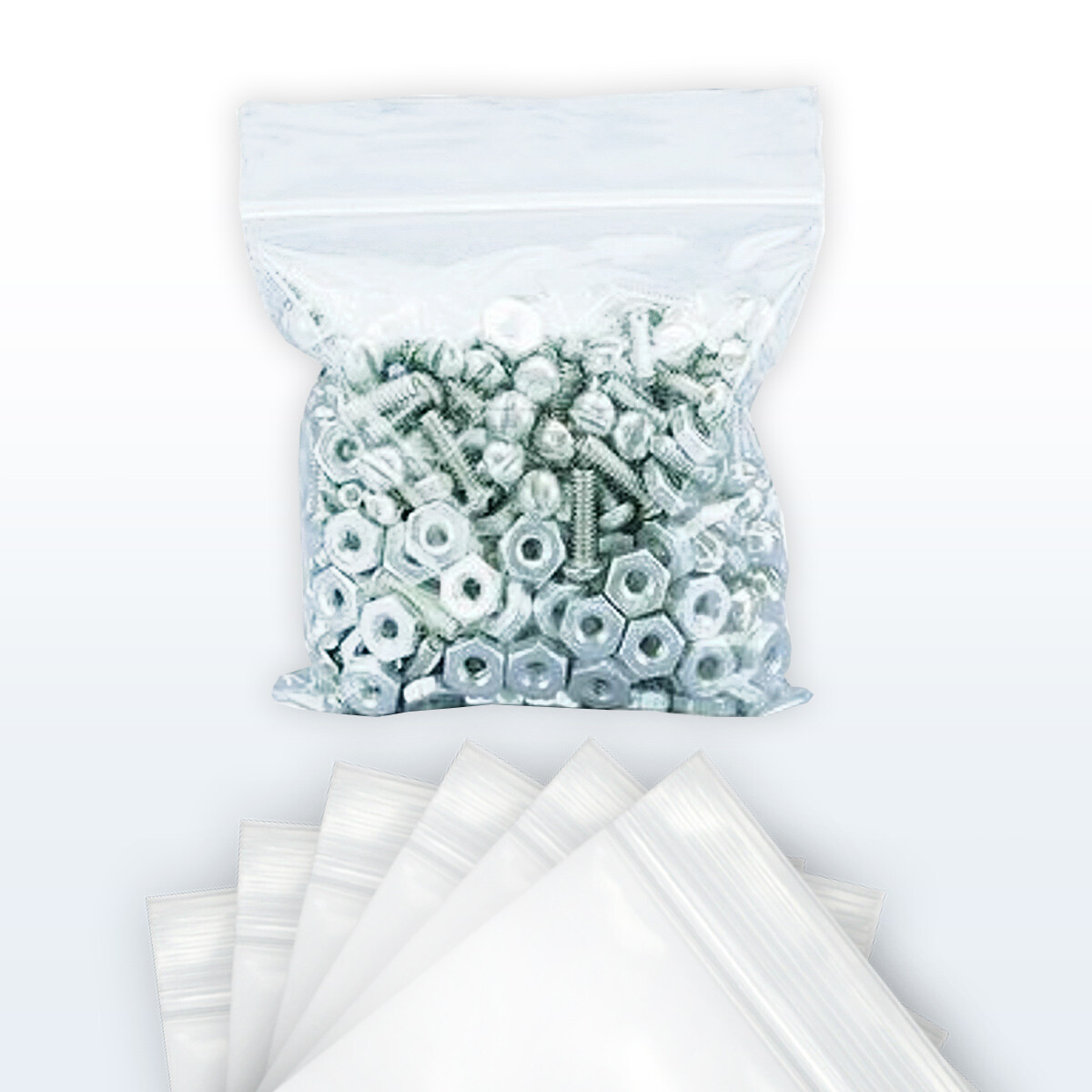 UOFFICE 1000 Reclosable Clear Poly Bags 5″x8″, 2 Mil Resealable Bags