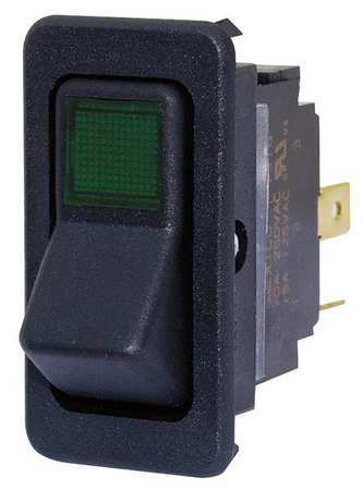 Eaton 8005K23n313v32 Rocker Switch, Off/None/On, 1/4 In Tab