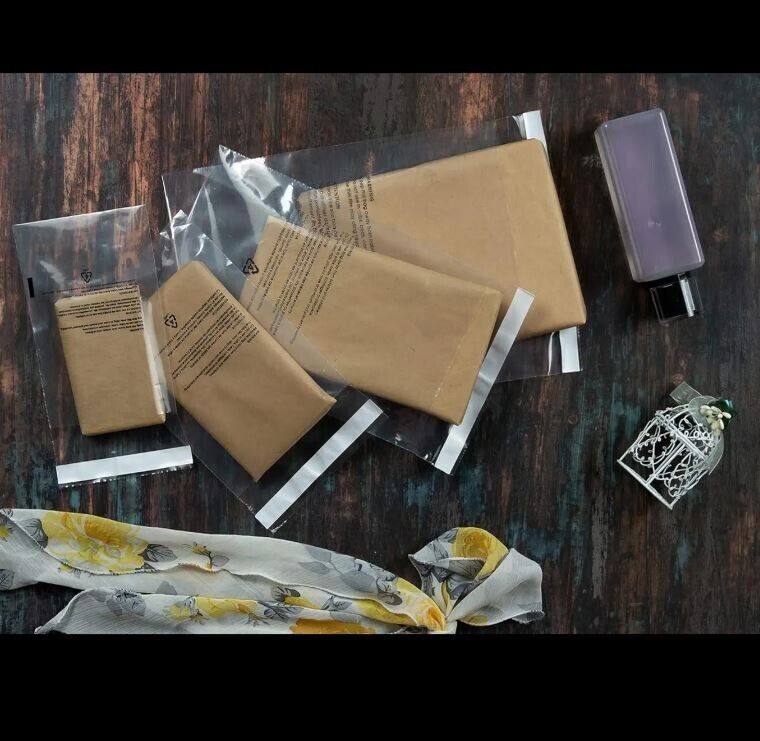 2000 Pcs 14X20 Poly Bags Suffocation Warning Clear Merchandise 1.5 mil Self Seal