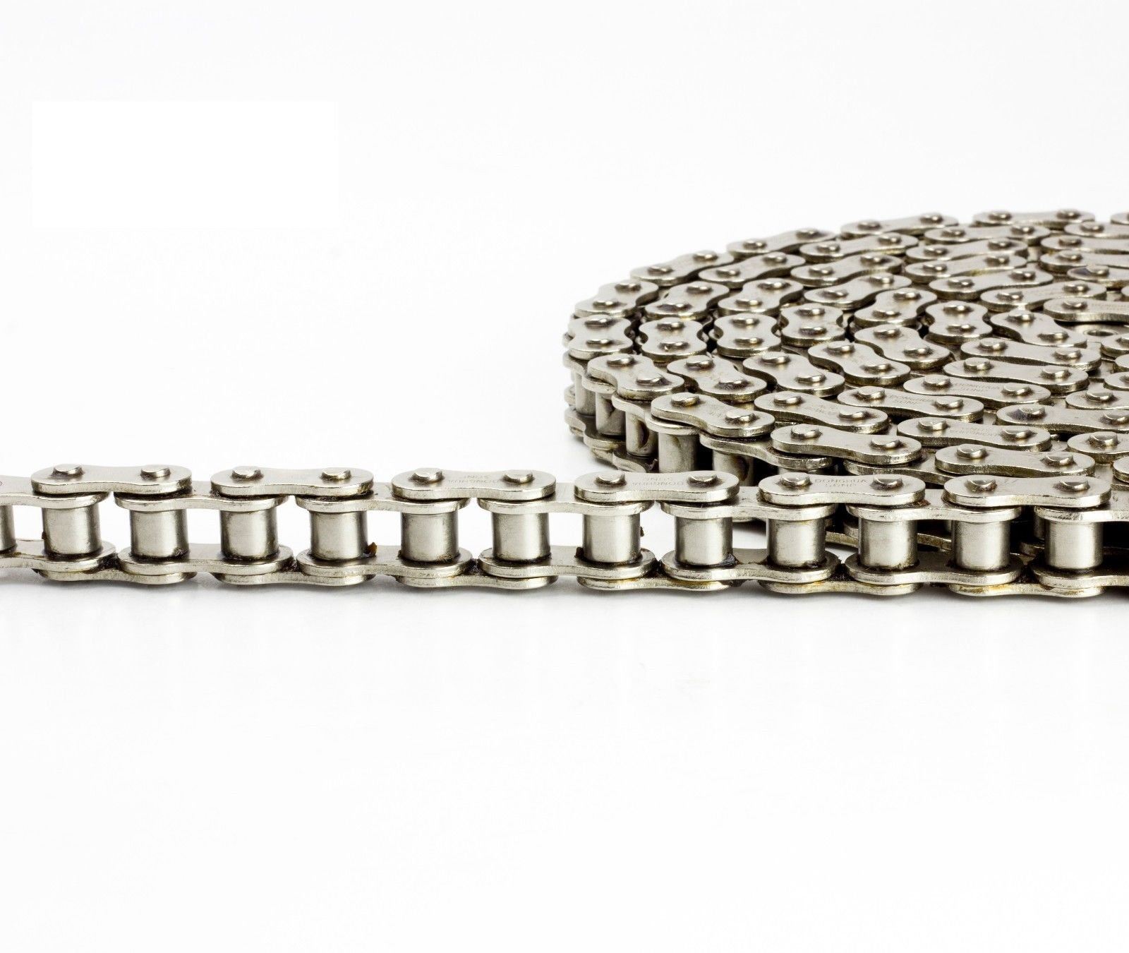#35 NP Nickel Plated Roller Chain 10 Feet with 2 Connecting Links Anti-Corrosion