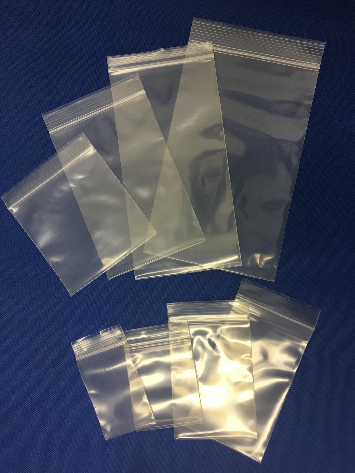 2×3 to 24×24 Clear Zipper Seal Zip Lock Top Reclosable Poly Plastic Bags 4Mil