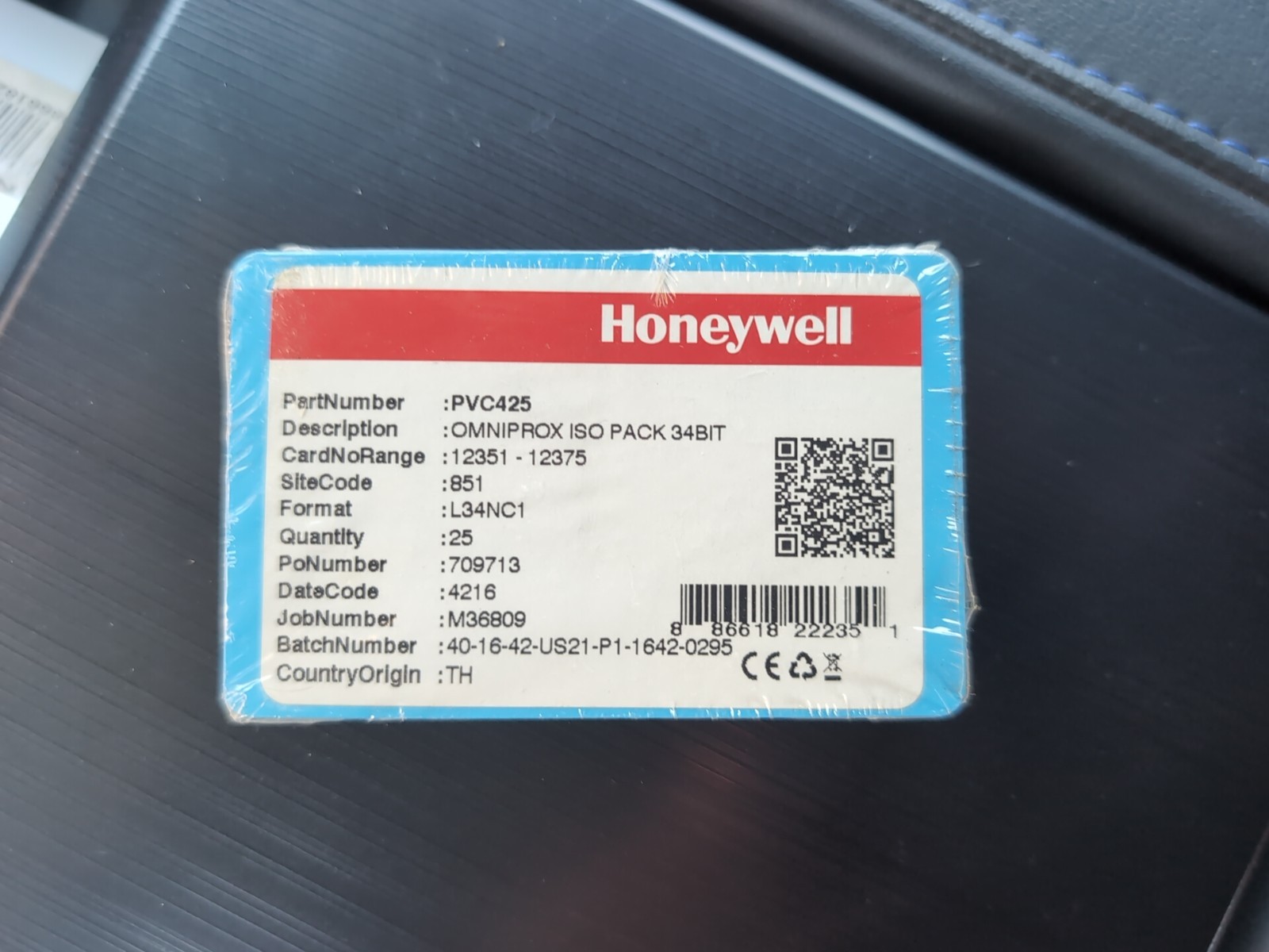 25 Pack PVC425 Omniprox ISO – 34Bit Proximity Cards Fac Code 851 NEW