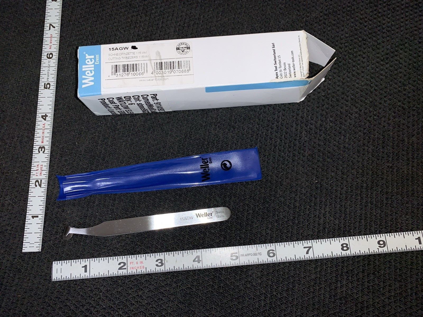 Weller Erem 15AGW Tweezer: 4-1/2″ #15AGW precision cutter Erem Switzerland