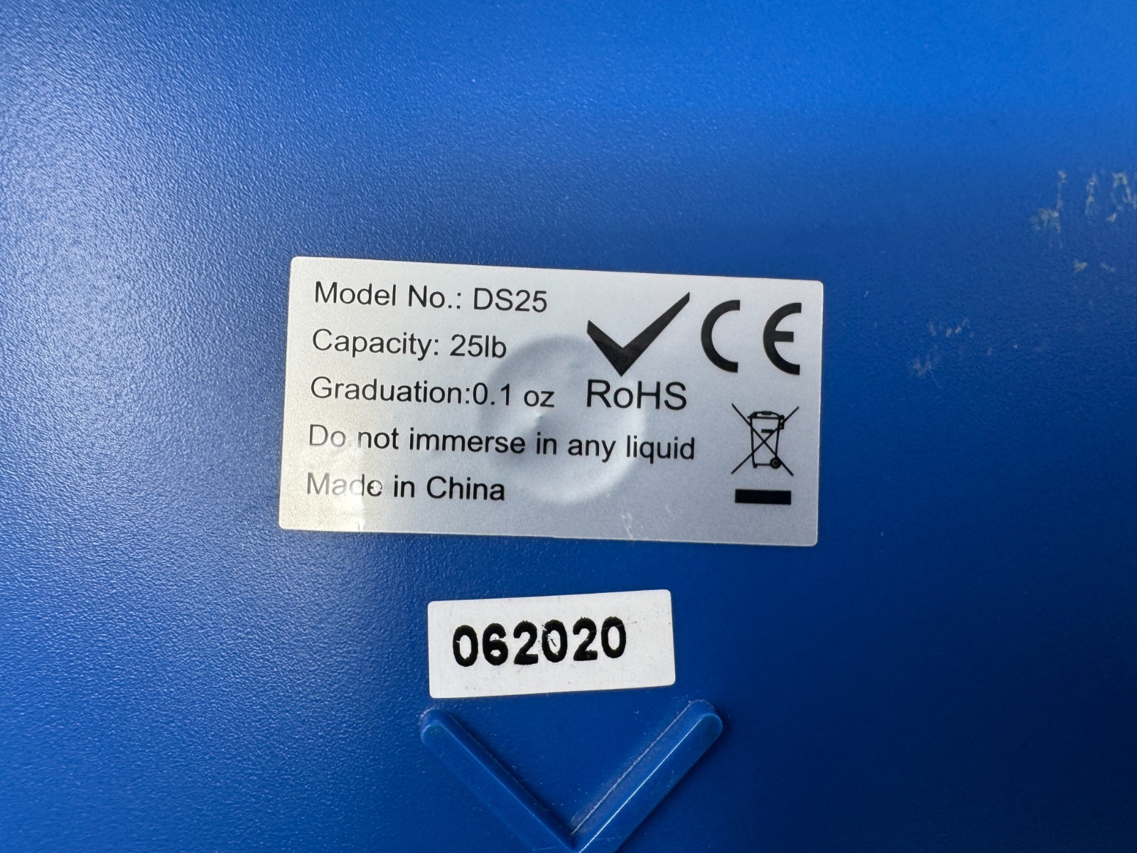 United States Postal Service DS25 Shipping Scale 25lb Digital USB Blue Tested