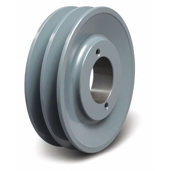 1/2 in to 1-1/2 in Quick Detachable Bushed Bore 2 Groove V-Belt Pulley 5.25 in