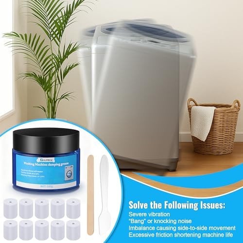 3.5 Oz (100G) Washing Machine Damping Grease with 10 Foam Inserts for Suspension