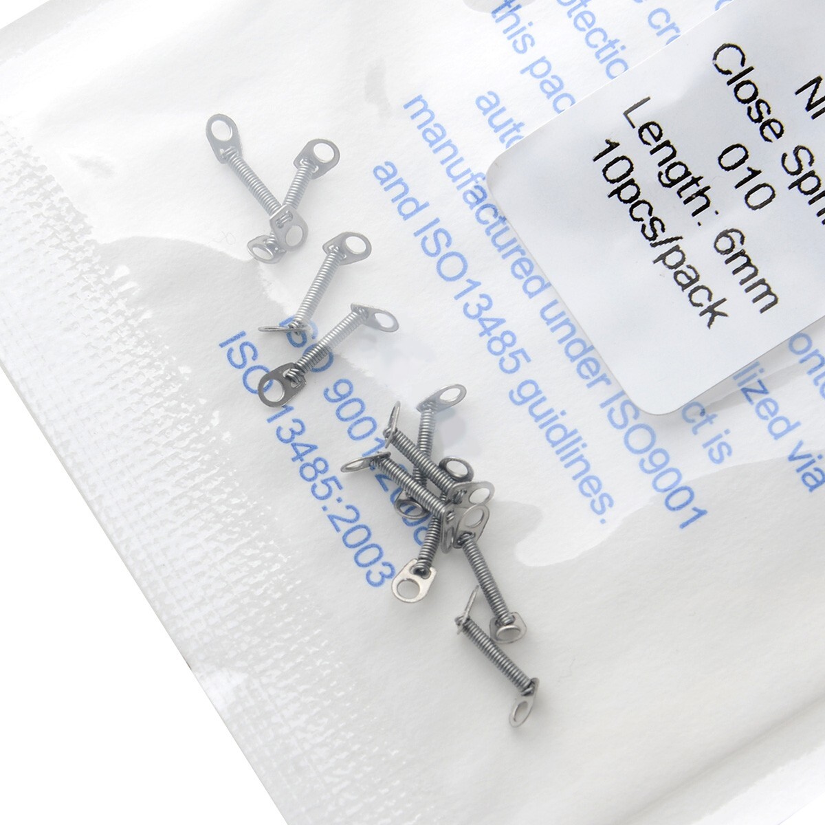 AZDENT Dental Orthodontic Closed Coil Spring 0.010″ 6mm 0.012*12mm 10pcs/Pack