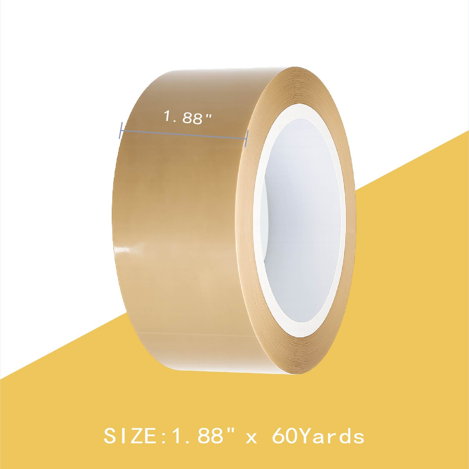 2 Mils Packing Shipping Tape 1.88“ x 110 Yards Carton Sealing tan Packing Tape