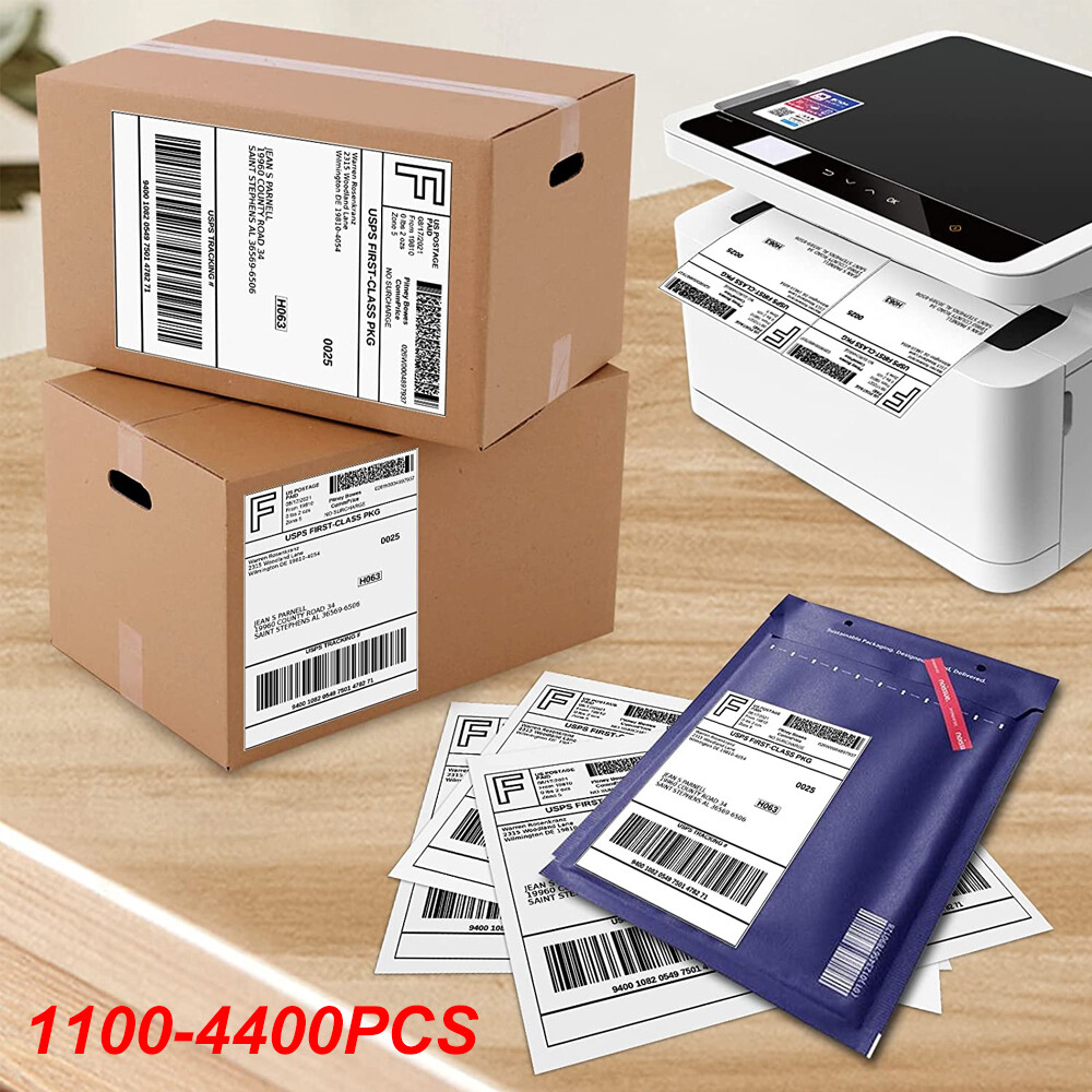 Shipping Labels 2 Per Sheet 8.5 x 5.5″ Half Sheets Blank Self Adhesive 220-4400