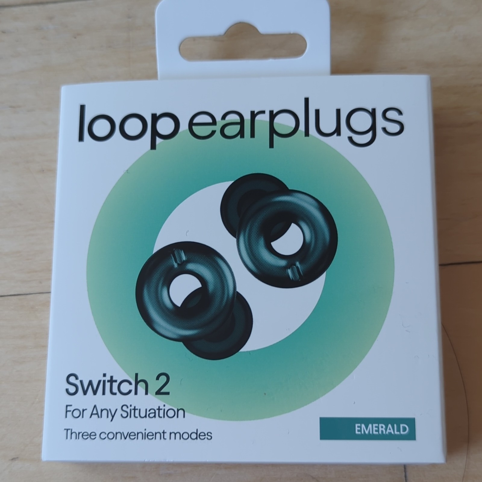 Brand New Sealed Loop Switch 2 Earplugs Emerald Green 3 Modes NIB