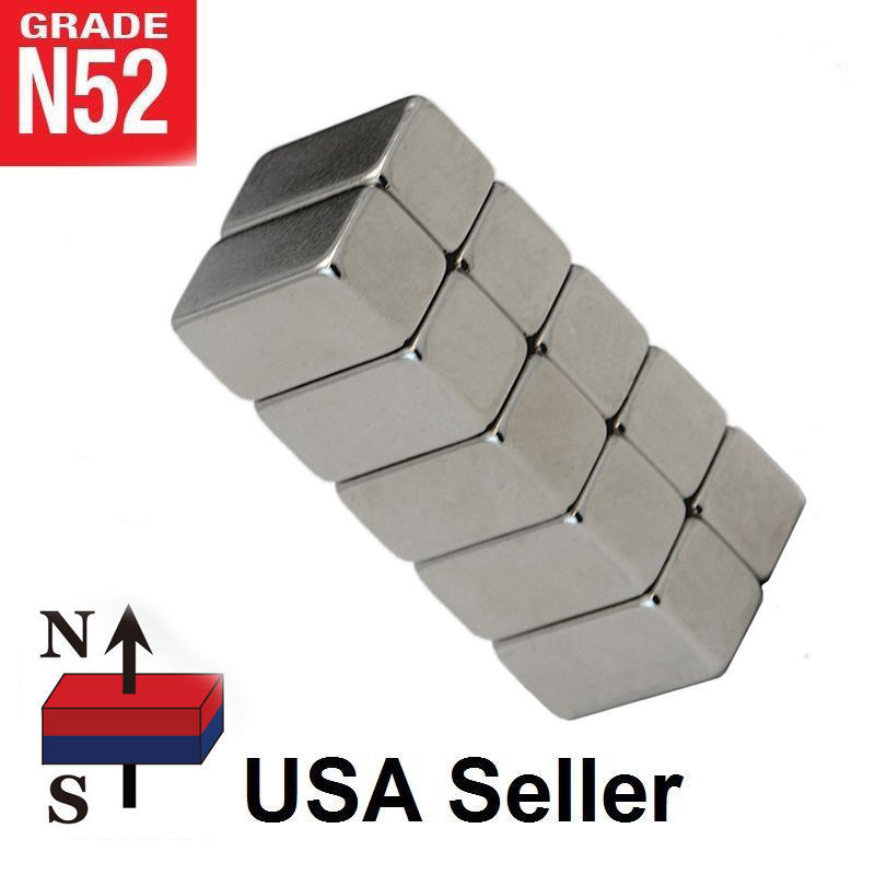 50 100 Pcs Magnets Block Cube Rare Earth Neodymium Magnetic N50 N48 N52 ALL Size