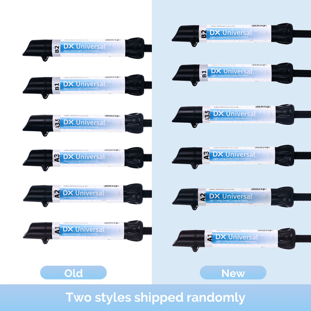 Dental Universal Light Cure Composite Veneer Teeth Resin SyringeA1 A2 A3 A3.5 B1