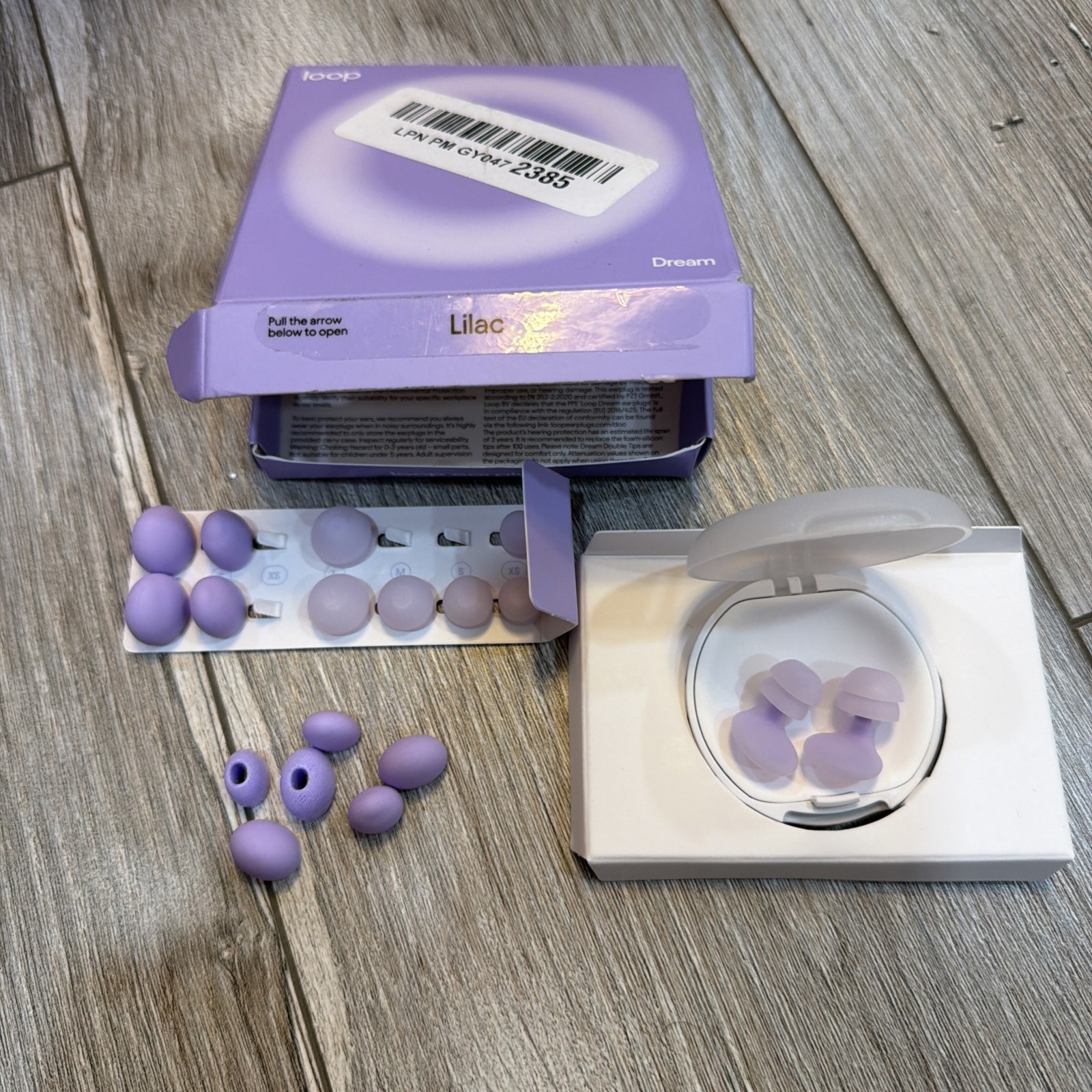 LOOP DREAM Earplugs LILAC – Silicone Earplugs for Sleep – Missing Tips