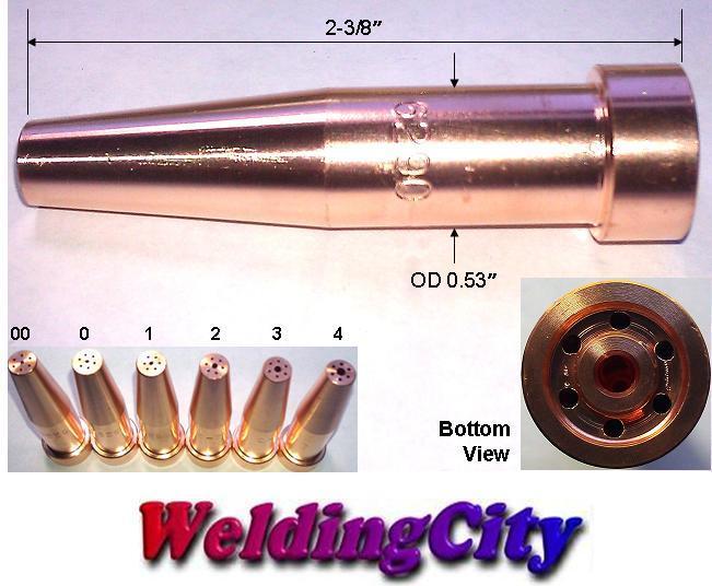 WeldingCity® Acetylene Cutting Tip 6290-1 #1 for Harris Torch | US Seller Fast