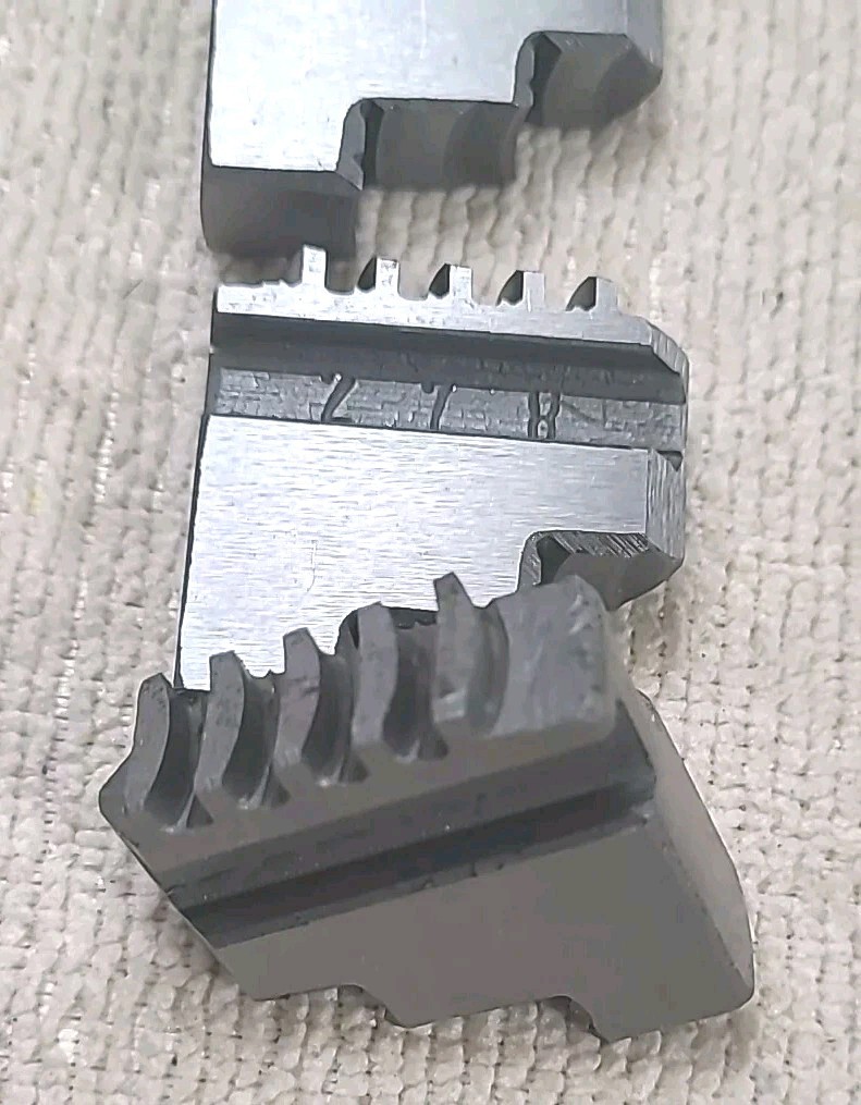 Set of Jaws for 3-Jaw Lathe Chuck Machinist Unknown Manufacturer