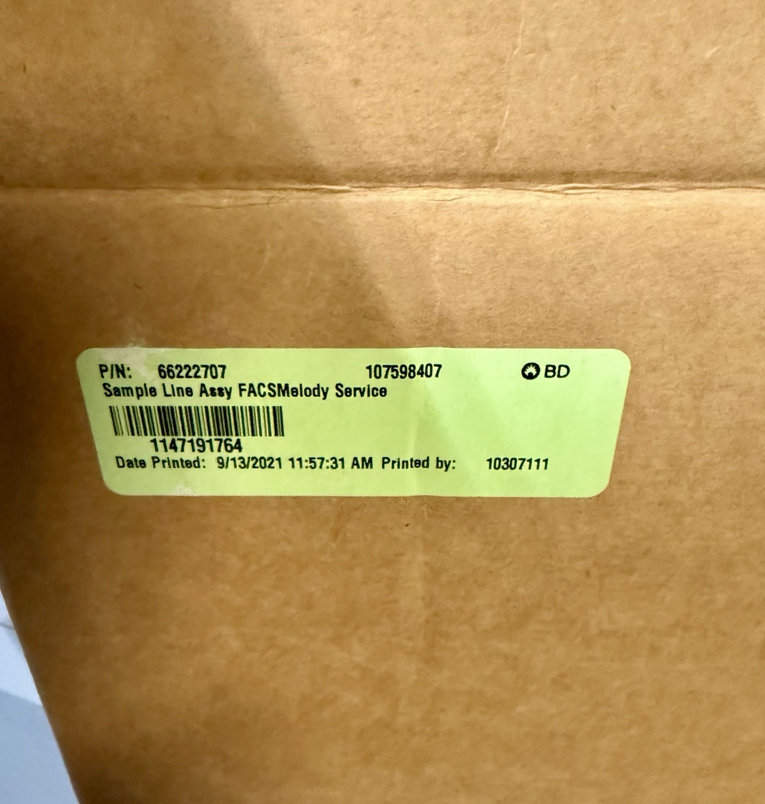 BD Biosciences 641059 Coated Bulk Injection Sample Tube Assembly 12″