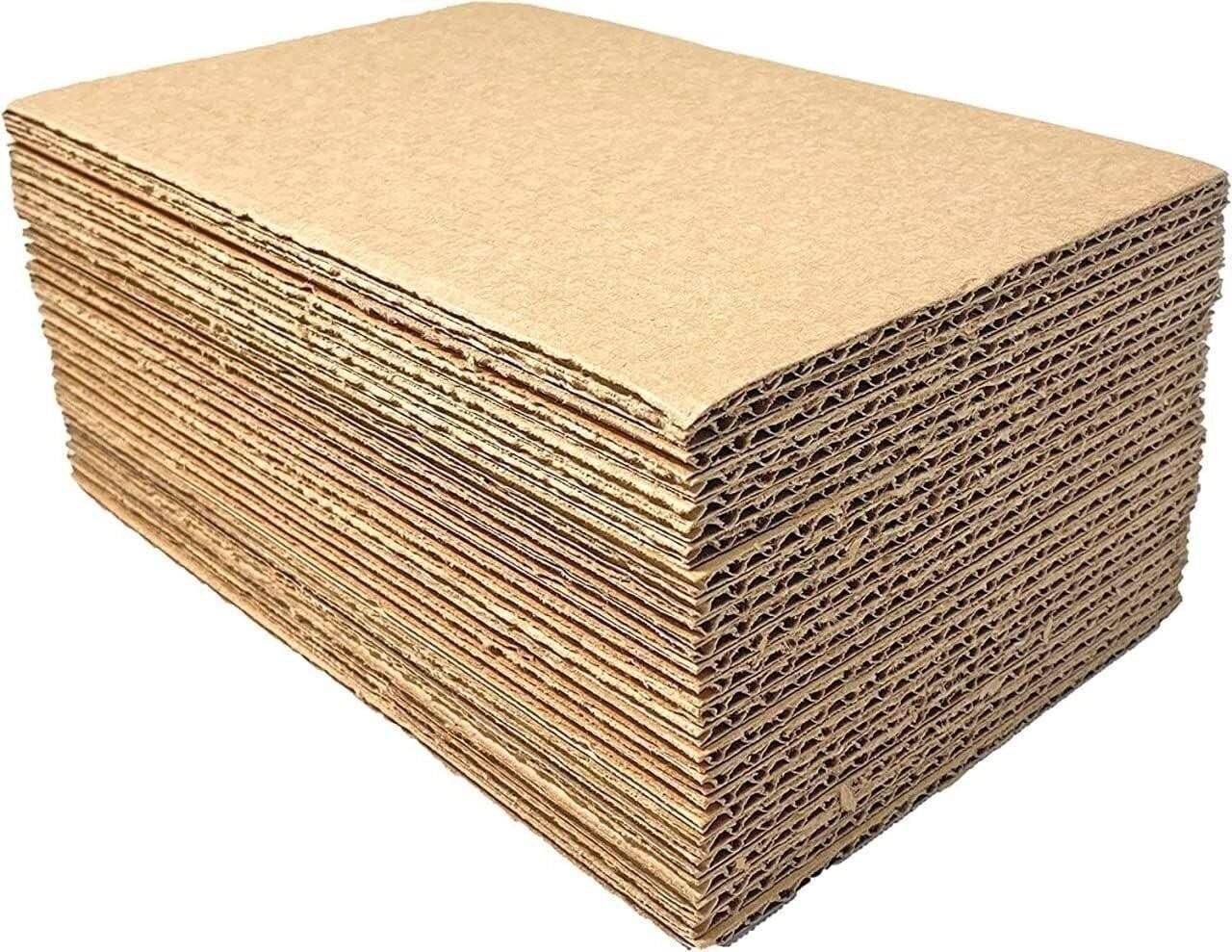 200 8.5×11 Cardboard Corrugated Pads Inserts Filler Sheet 8.5 x 11