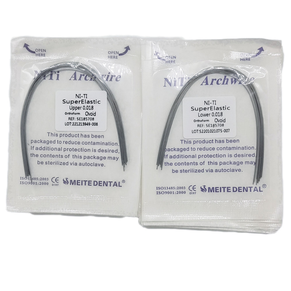 50 Packs Dental Orthodontic Super Elastic Wire Niti Round Arch Wires Ovoid Form